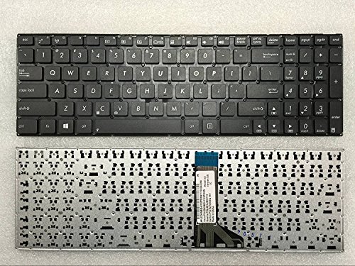 wangpeng® New Laptop Keyboard Replacement for ASUS X551 X 551M X551MA X551MAV Series US Layout OKNBO-6122PO0Q AEXJB00110 9Z.N8SSQQ 001 Black Without Frames X551