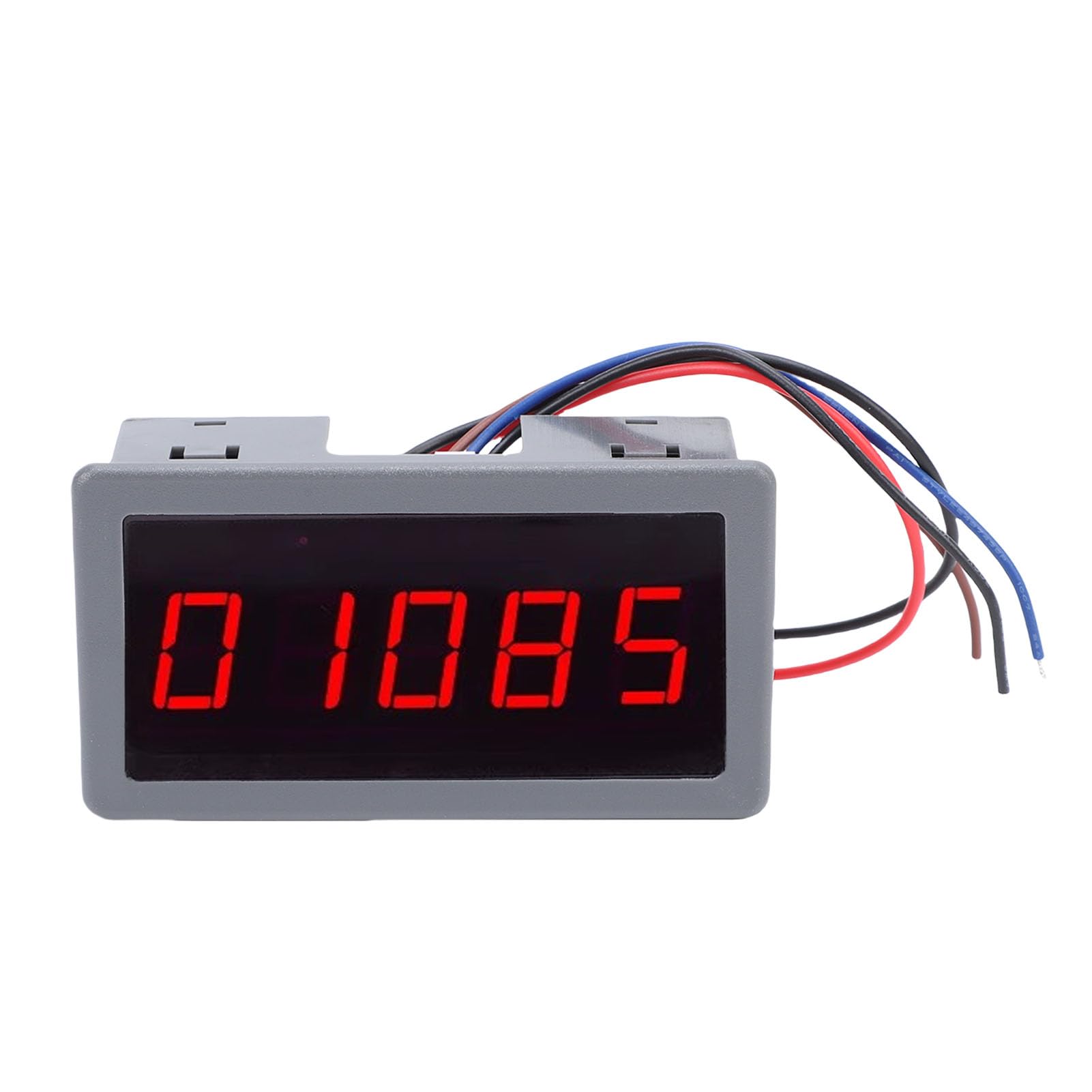 Dpofirs LED-Digital-Drehzahlmesser mit Hall-Sensor für 5-Bit-LED-Drehzahlmesser, Anti-Interferenz, Frequenzteilungsfilterung, NPN-Sensor für Verschiedene Anwendungen