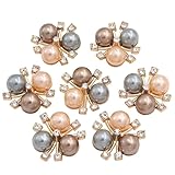 Material: Perle, Kristall NK 20 stücke 20mm Strass Perle Nähen Tasten dekorativ for Handwerk Gold Verschönerung Kleidung Handgemachte Boutons Dekorative Taste Y816