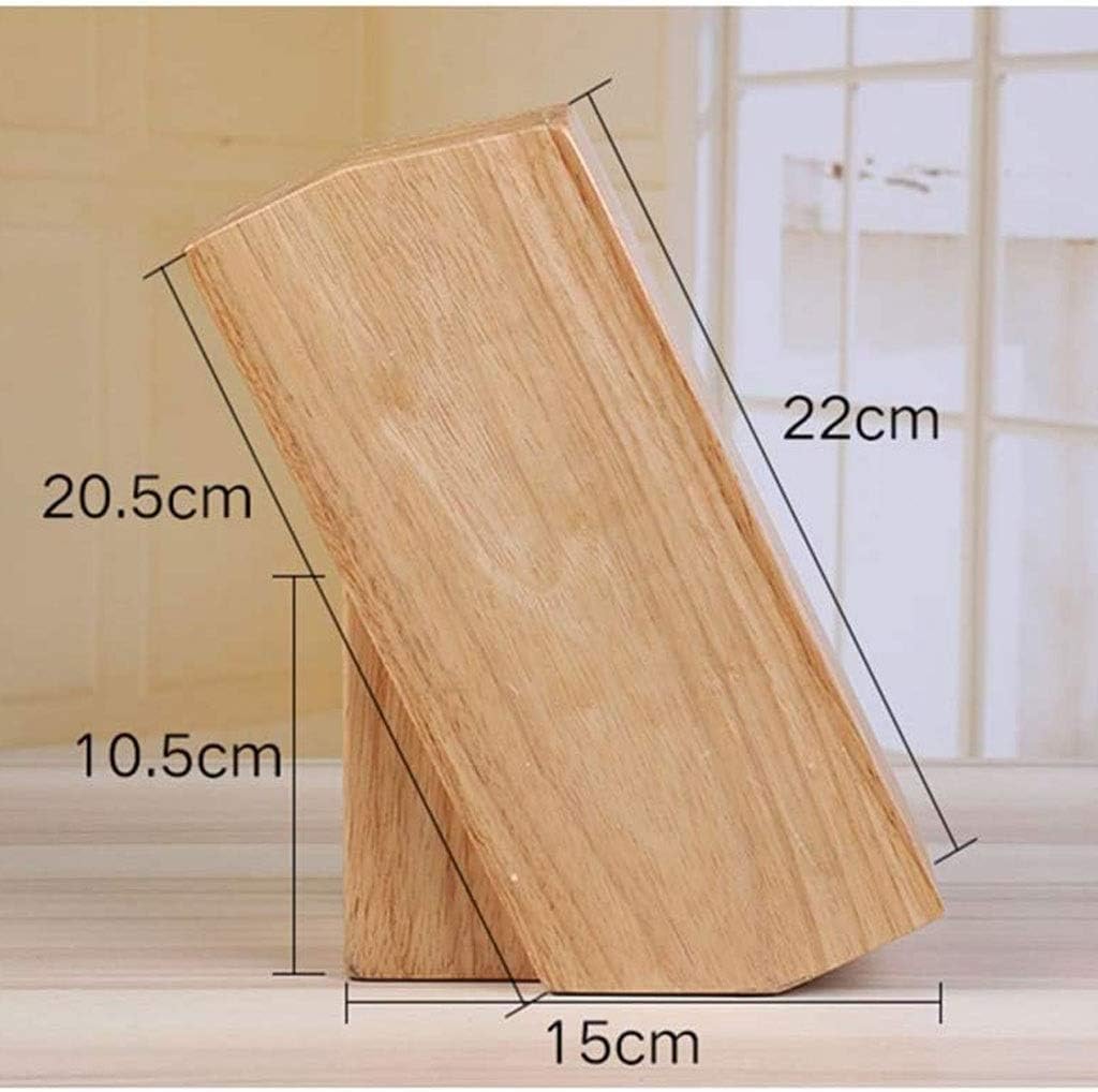 Knife Block Storage Stand Kitchen,Only Selling Cutter Holder,Solid Wood Insert Bamboo Wooden,Convenient Safe