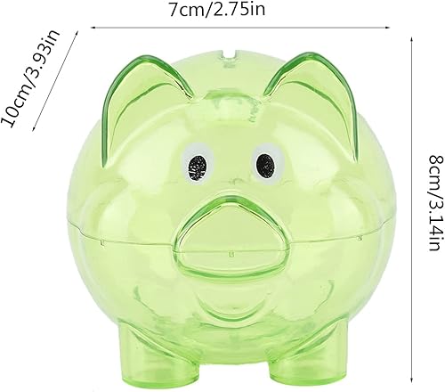 Miniatura 5 de Alcancía de color, alcancía de plástico para cerdos, para adultos y niños, linda alcancía de juguete para niños, color lindo banco de cerdos de