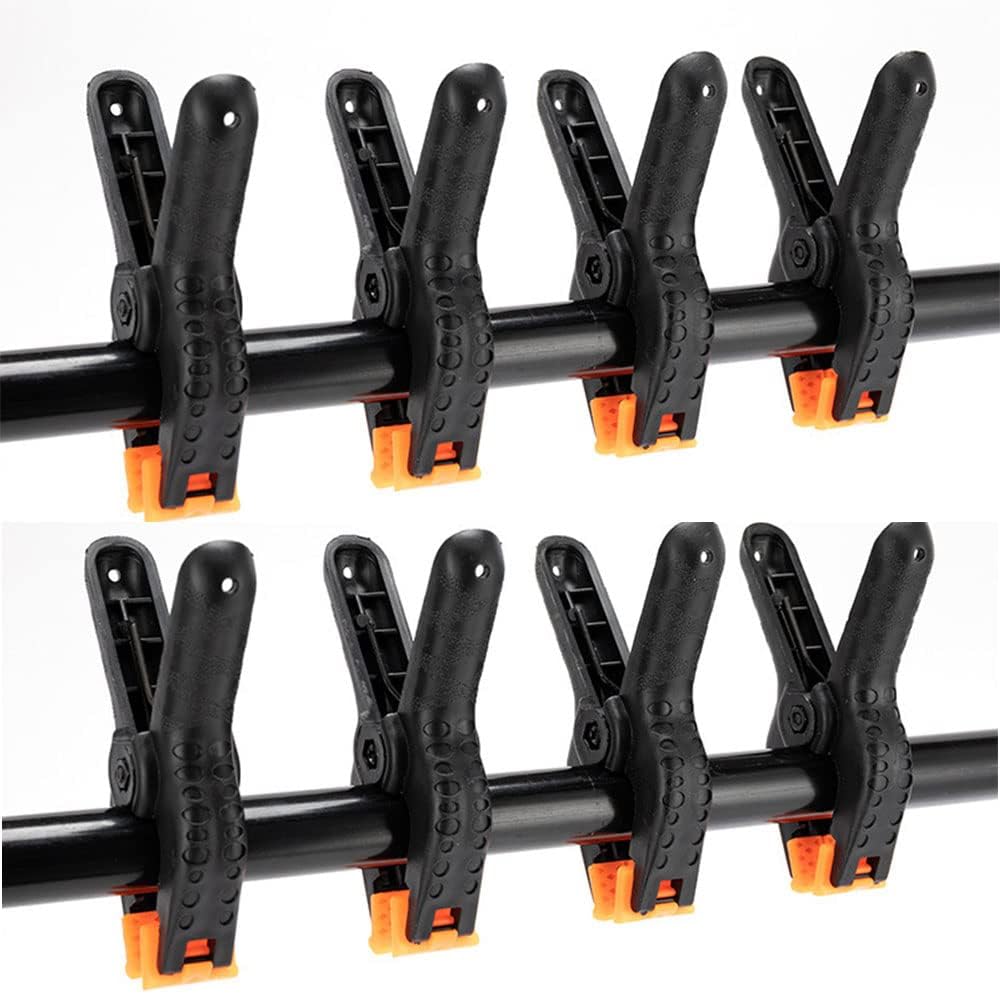 Nylon Spring Clamps 8 Piece Plastic Strong Grip Clips Set mall Backdrop