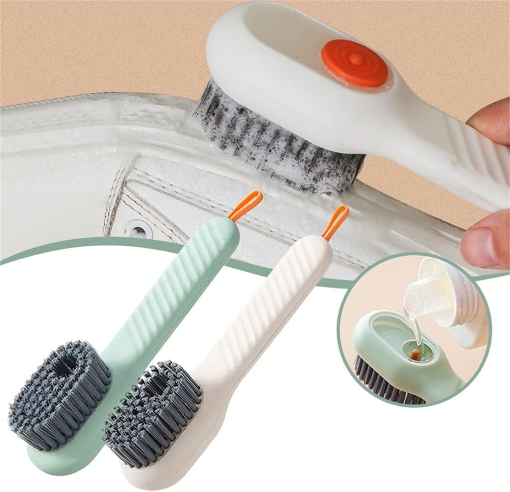 Automatic Soap Liquid Adding Shoe Brush Soft-bristled Clothes Clothing Board Dispenser