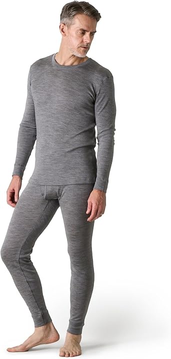 LAPASA Mens 100% Merino Wool Base Layer Set M31/M126/M141/M144