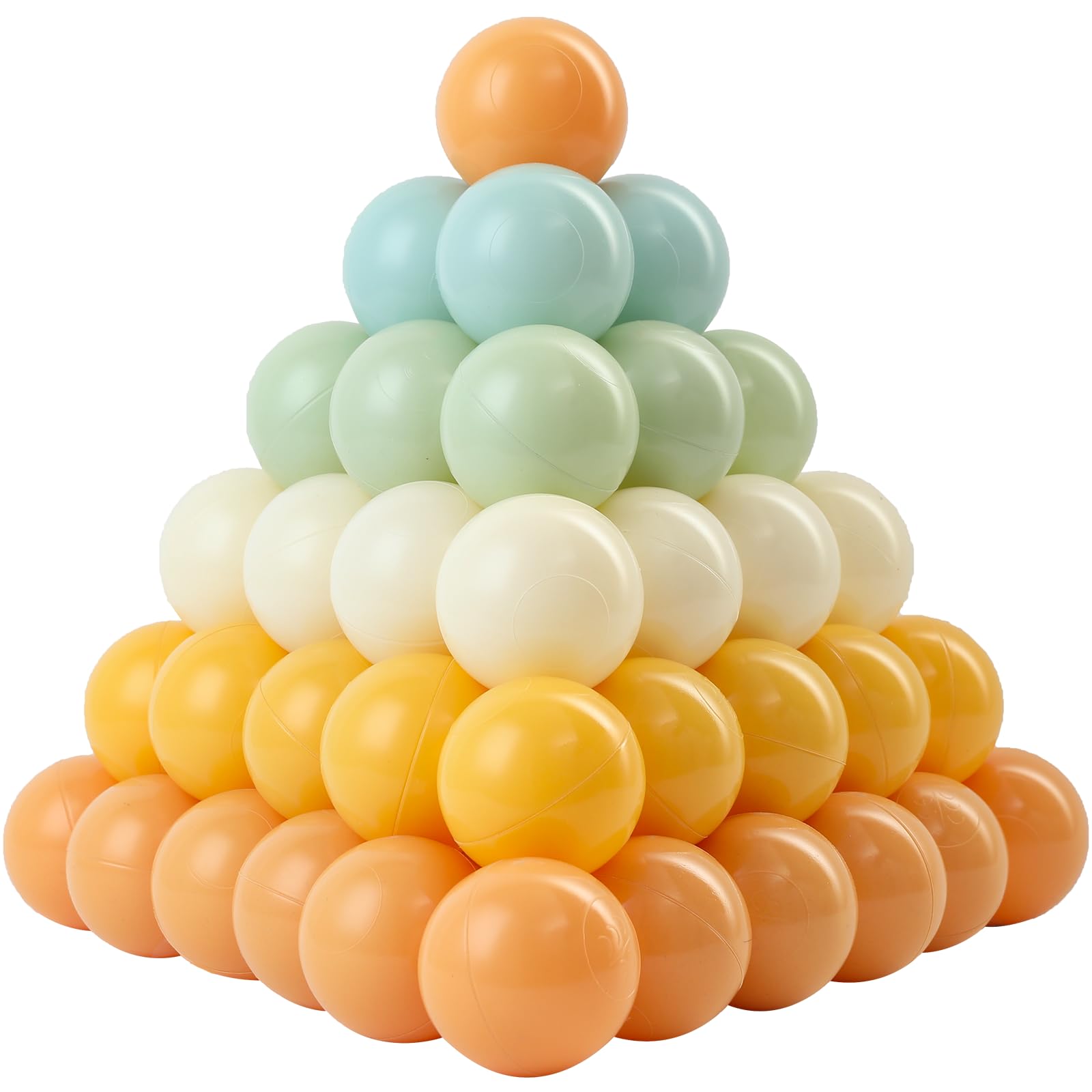 FHRILEK Ball Pit Balls, Safe Non-Toxic BPA-Free Crush-Proof Plastic Balls for Toddlers, Gift for Kids Birthday & Christmas, for Indoor Playpens, Party
