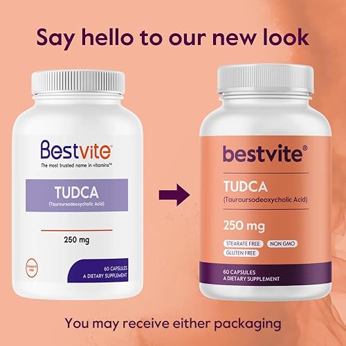 Miniatura 3 de BESTVITE TUDCA 250mg (60 Capsules) (Tauroursodeoxycholic Acid) - No Stearates - Gluten Free - Non GMO