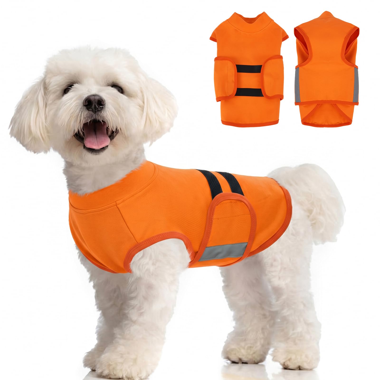 MIGOHI Dog Anxiety Relief Coat, XS, Orange