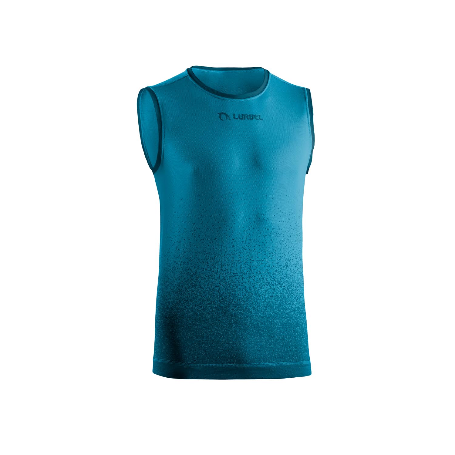 Lurbel Samba Singlet, Camiseta Transpirable, Camiseta Anti-Olor, Camiseta para Trail, Camiseta sin Mangas, Camiseta de Hombre. (M - Turquesa/Negro)