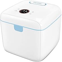 Papablic 4-in-1 UV Light Sanitizer and Dryer, Large Capacity UV-C Cleaner Sanitizing Box with Dual Lamps, for Baby &amp; Whole Family Use, Touch Control