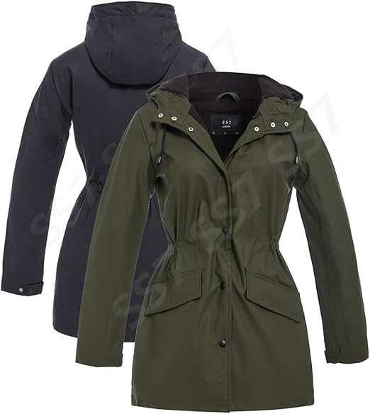 khaki waterproof coat