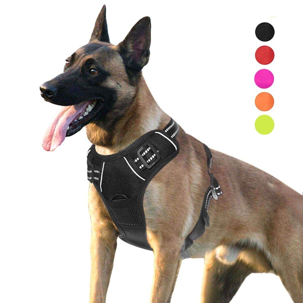 SENYE PETDog Harness No Pull Escape Proof Adjustable Outdoor Pet Vest Reflective Oxford Material Easy Control Vest Harness for Small Medium Large Dogs