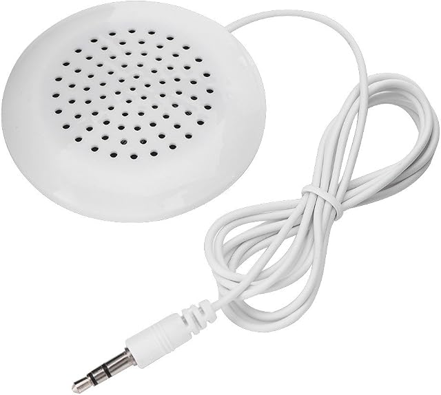 Mini Stereo Speaker,New DIY Pillow Speaker 3.5mm Mini Stereo Speaker,True HD and Unique Soft Sound Portable Speaker,Portable Plug in Speaker with 3.5mm Aux Audio Input,for MP3 Phone Portable CD