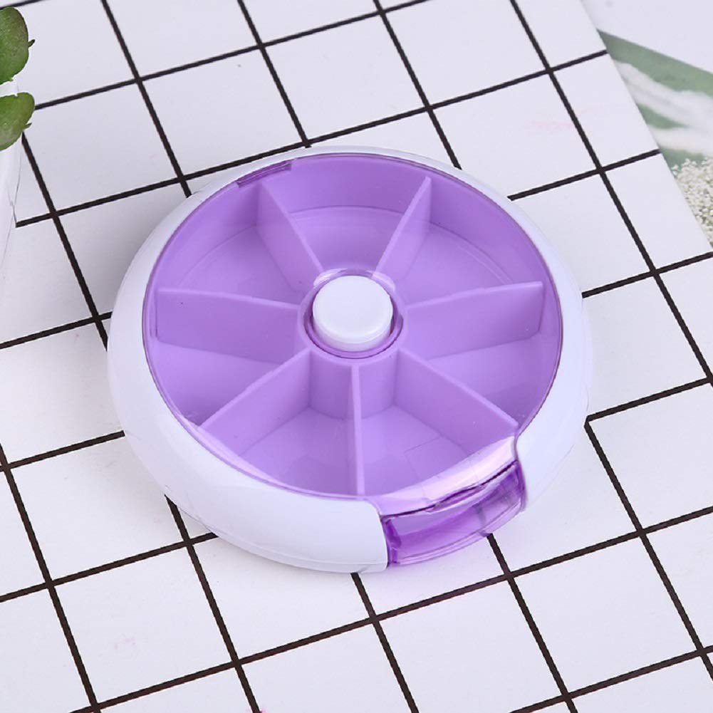 AMAZOMLarge Pill Organizer Set, Pill Cases Pill Box Weekly 3 Times 7 Compartments Large Medicine Pill Organizer BPA Free for Medication Pills And Supplements (Pomelo 1PCS),Purple