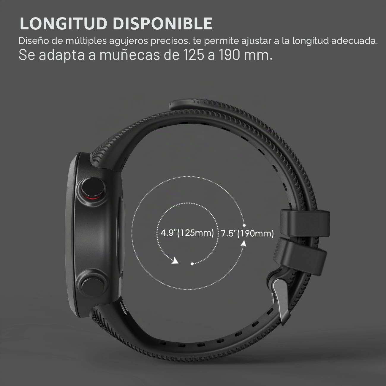 Correa de silicona para Garmin Forerunner 45, reemplazo ajustable