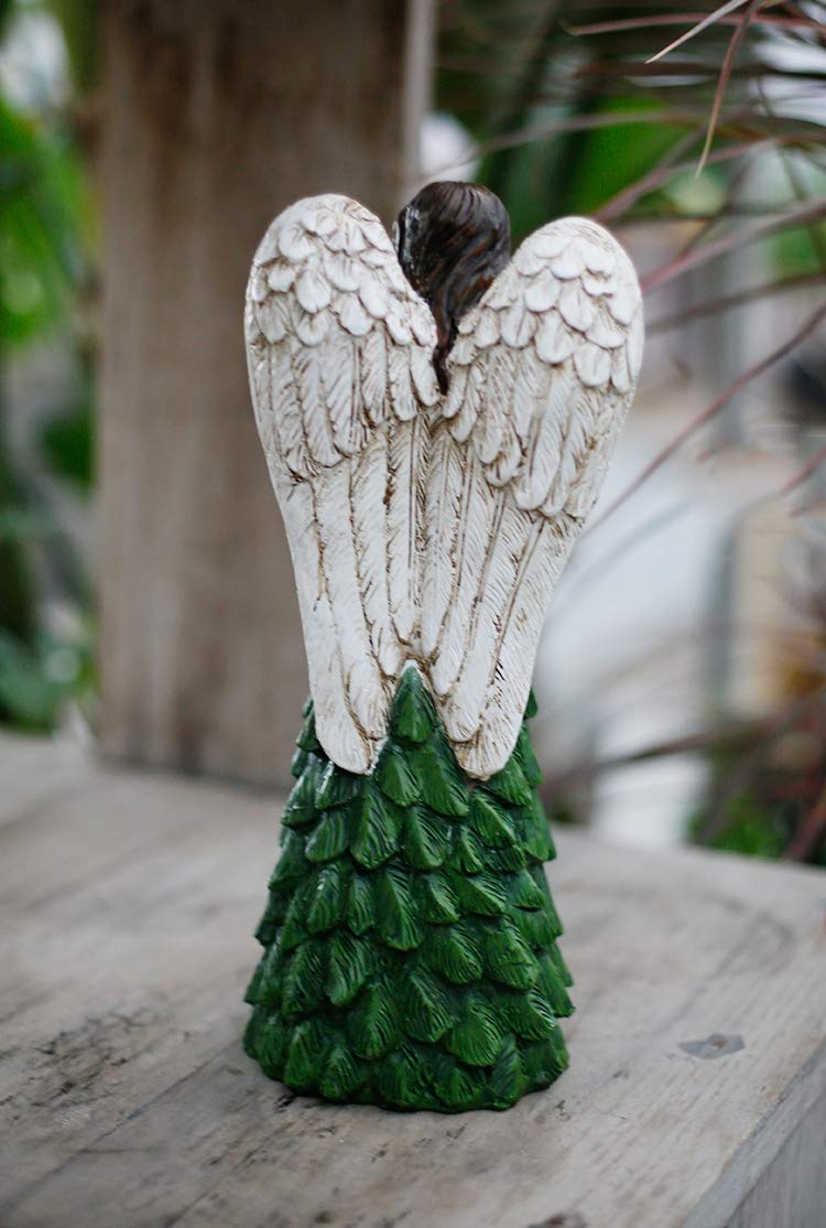 Decoración De Escultura De Ángel, Estatua De Niña Ángel Decoración De Jardín Manualidades Accesorios De Decoración De Jardín 14 * 35 Cm Regalo