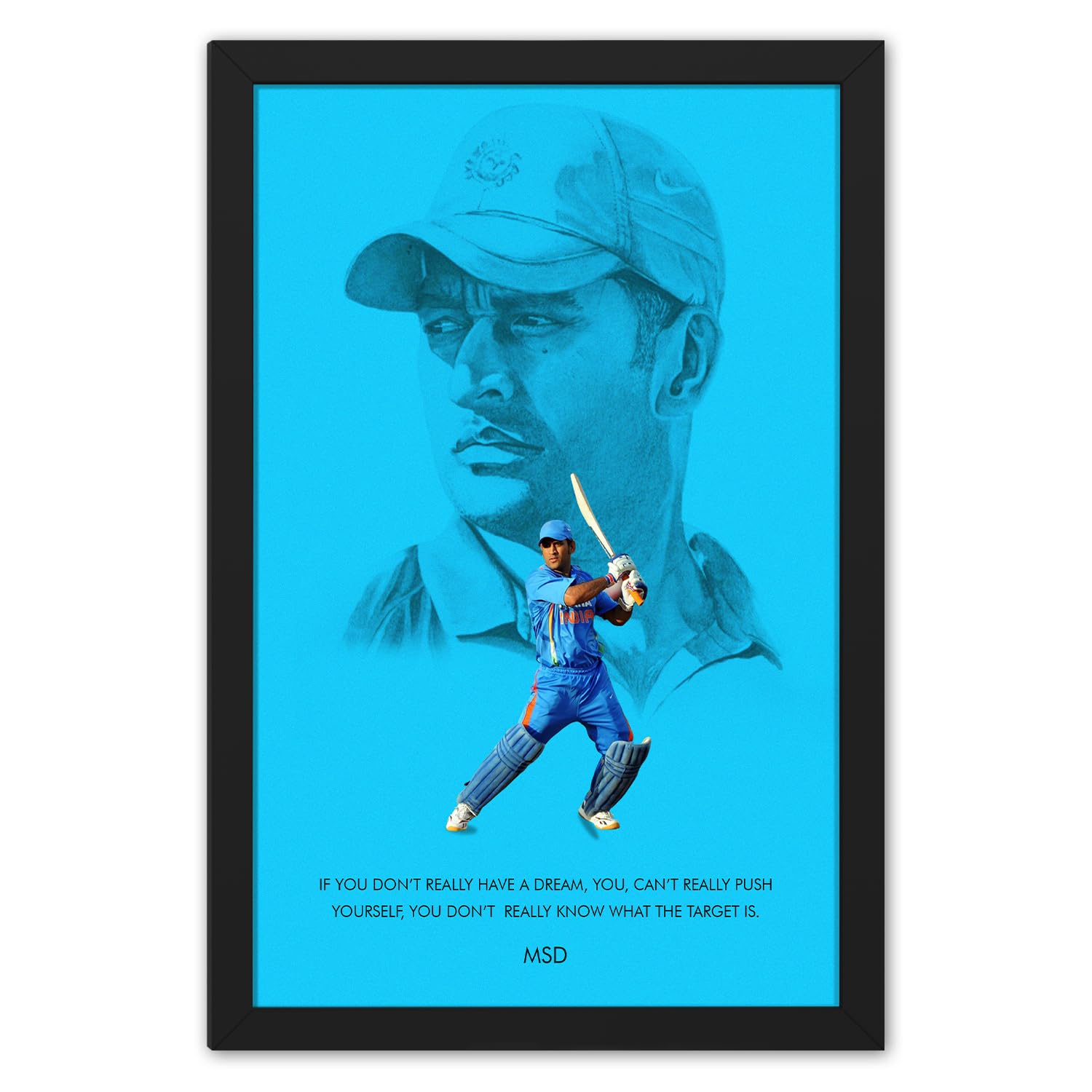 See full amazon price history chart for Ritwikas Painting of Cricketer Mahendra Singh Dhoni Sports Poster Frame - Original Artwork Reflection in Blue- Size 9.5 x 13.5 Inch, Set of 1 Ritwikas Painting of Cricketer Mahendra Singh Dhoni Sports Poster Frame - Original Artwork Reflection in Blue- Size 9.5 x 13.5 Inch, Set of 1 (B0C9WY7S7F) Amazon Price History, Amazon Price Tracker