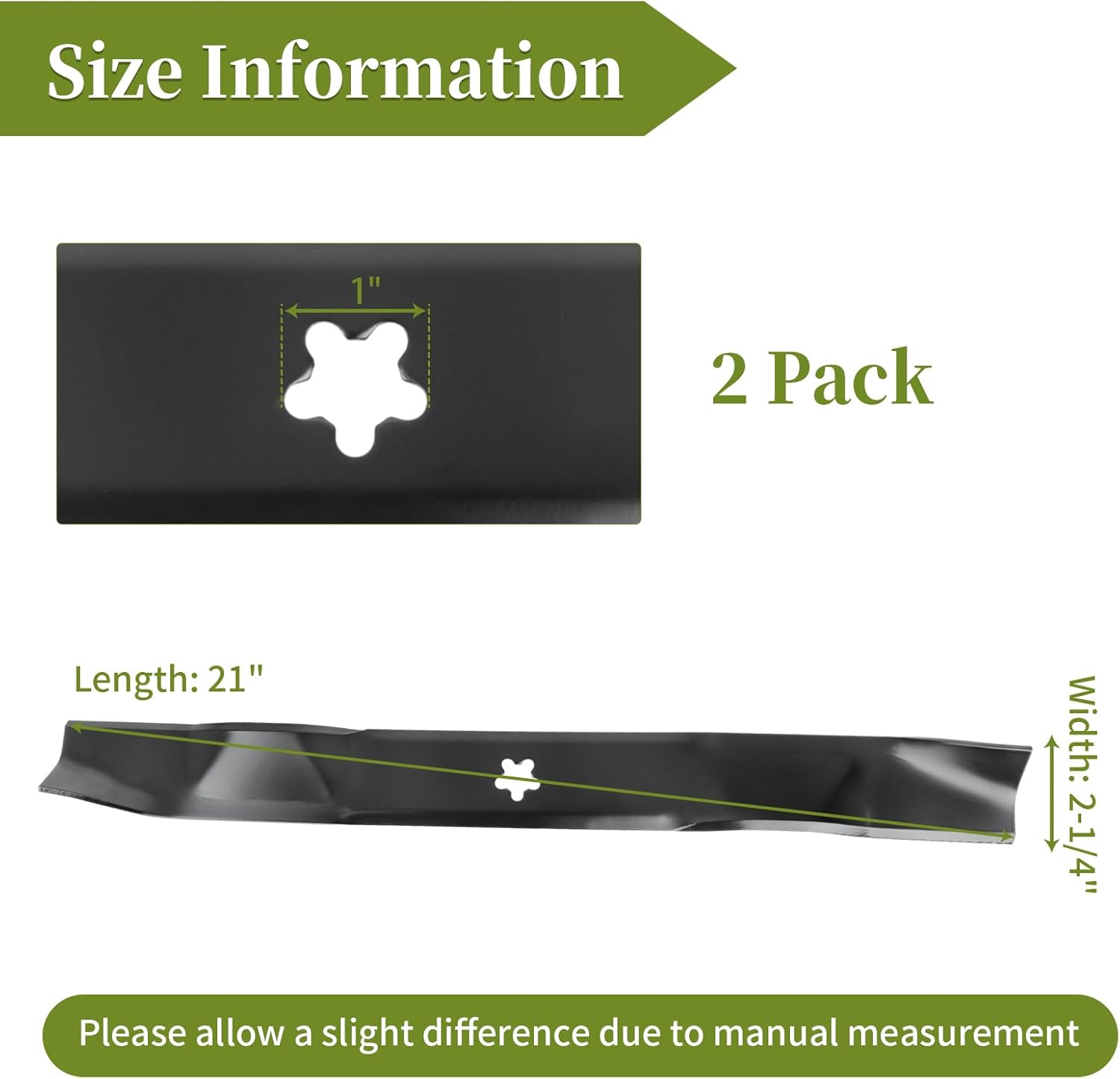 134149 Mower Blades for 42 Inch Deck, Compatible with Hu sqvarna Pou LAN Craftsman, Mulching Blades 532139775 Fit for Hu sqvarna YTH18542 LTH1742A, Replace 139775 138498 532138971 422719 (2 Pack)