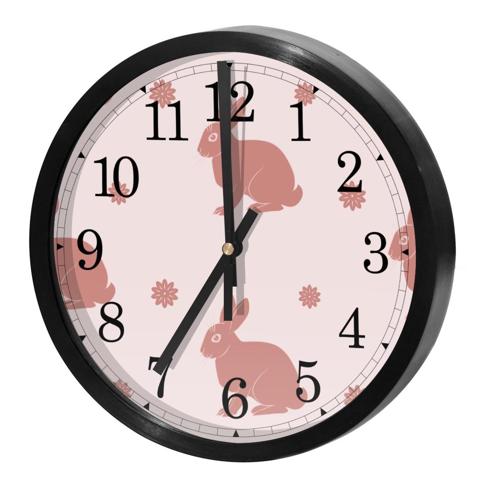Horloge murale lapin mignon cadeau idéal pour chambre de bébé