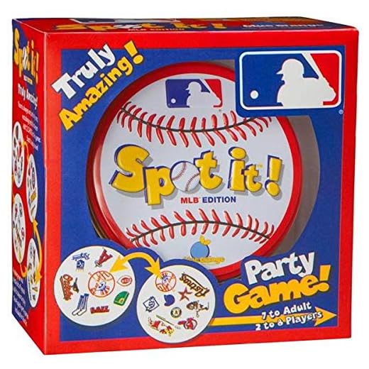 Spot-It MLB Edition Baseball Party Card Game