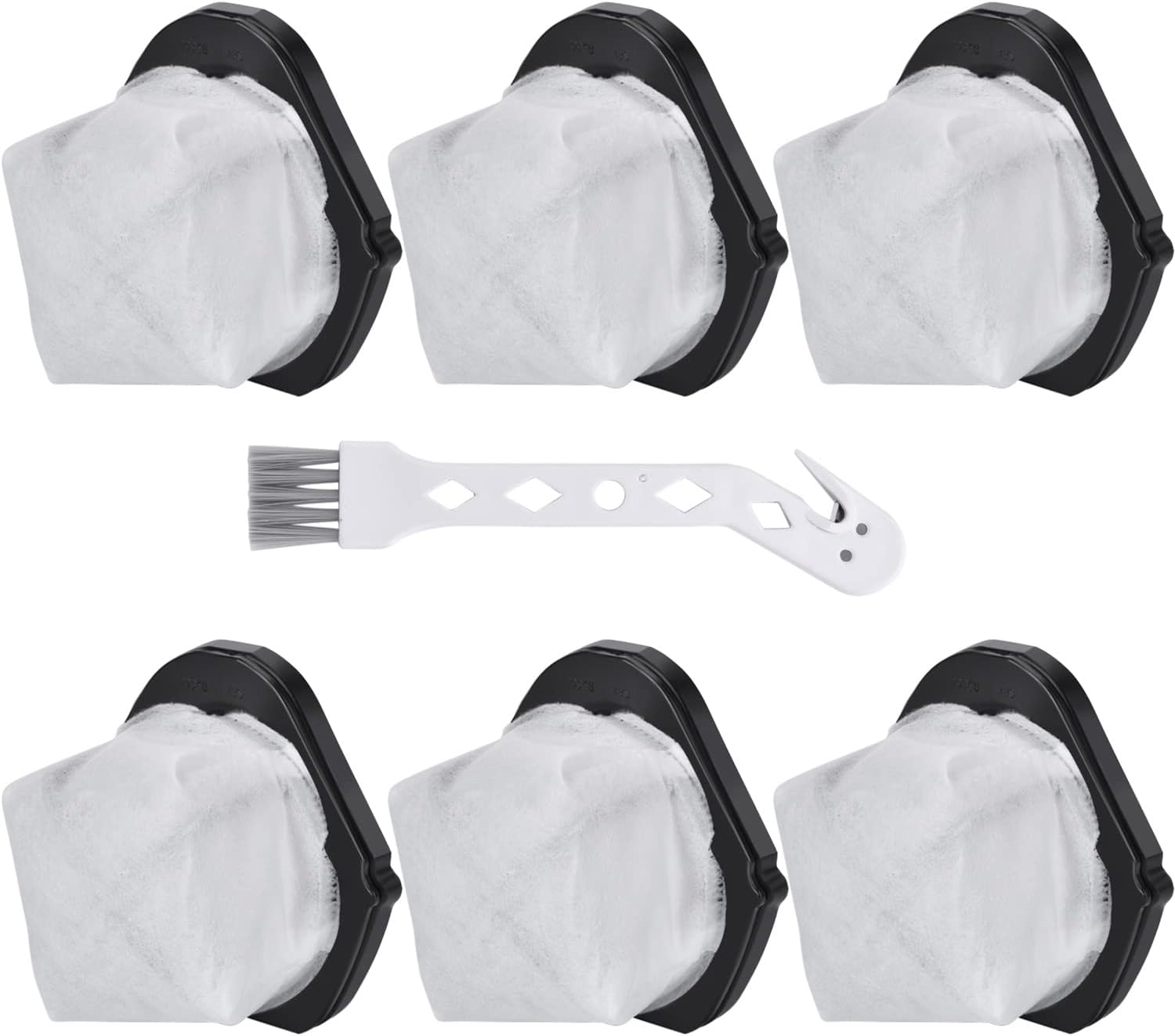 Leadaybetter 6 Pack Dust Cup Filters Replacement for Shark