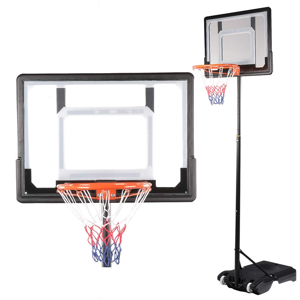 Changor Canestro da Basket Regolabile con Base Stabile