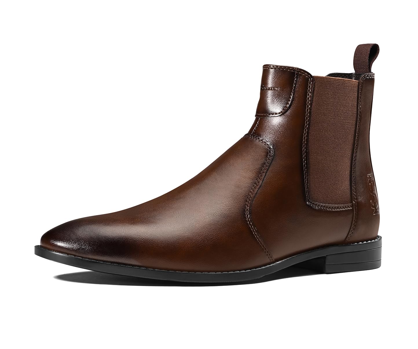 louis stitch Men’s Mid-Top Ankle Chelsea Boots| Dual-Tone Slip-On Boots for Men | Perfect for Business, Formal & Casual Wear | LSNRGCL-picture-16