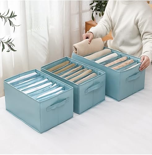 Miniatura 2 de Organizador de cajones divisores para ropa, armario, estante de armario, organizador de ropa para ropa plegada, jeans, pantalones, camisas,