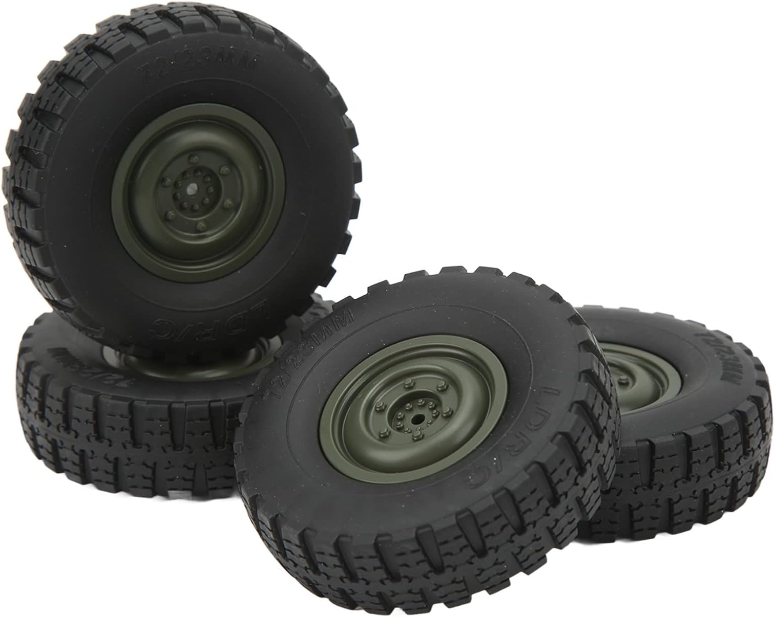 Soraz Rc Wheels, Wear Tires 4Pcs High Performance Professional For Car (Green)