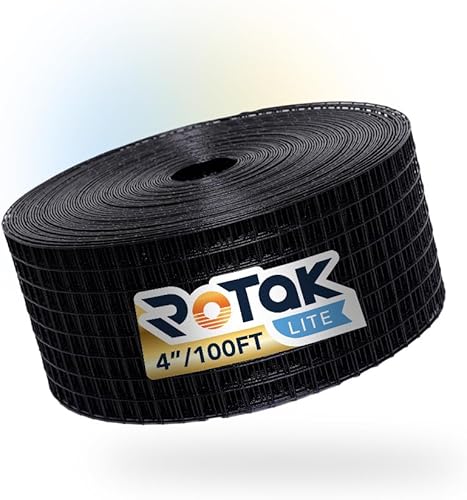 ROTAK Critter Guard LITE - Kit de rollo de prevención de aves de panel solar de 4 pulgadas x 100 pies sin clips de sujeción, malla de alambre de 12