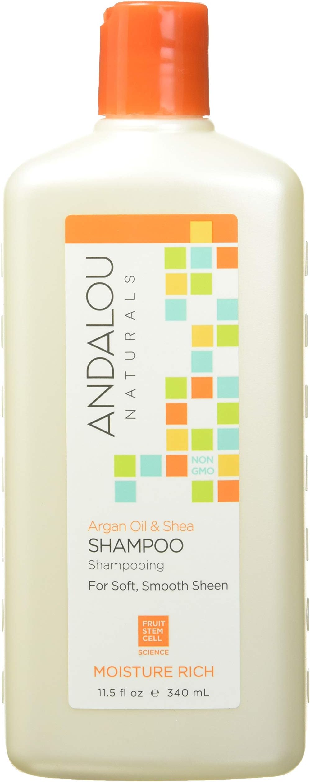 Argan Oil & Shea Moisture Rich Shampoo, Orange, 11.5 Ounce