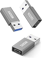 Vista 11 de XAOSUN [10 Gbps] Adaptador USB C hembra a USB macho (paquete de 2), adaptador 3.1 USB A a C, sincronización de datos SuperSpeed unilateral y carga