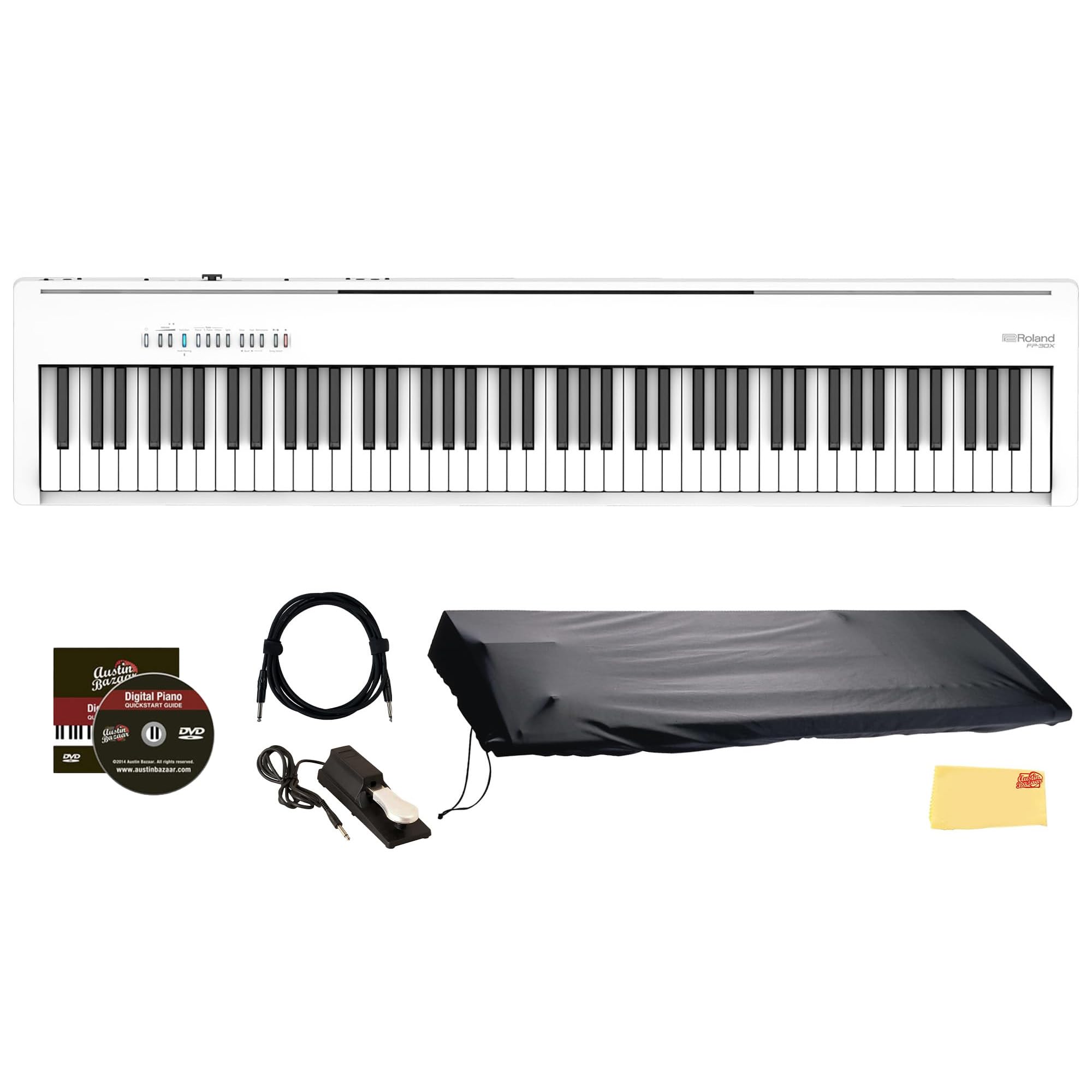 Roland FP-30 ホワイト電子ピアノ 88鍵 電子ピアノ FP-30-WH ホワイト [88鍵盤] 【ステージタイプ】 Roland