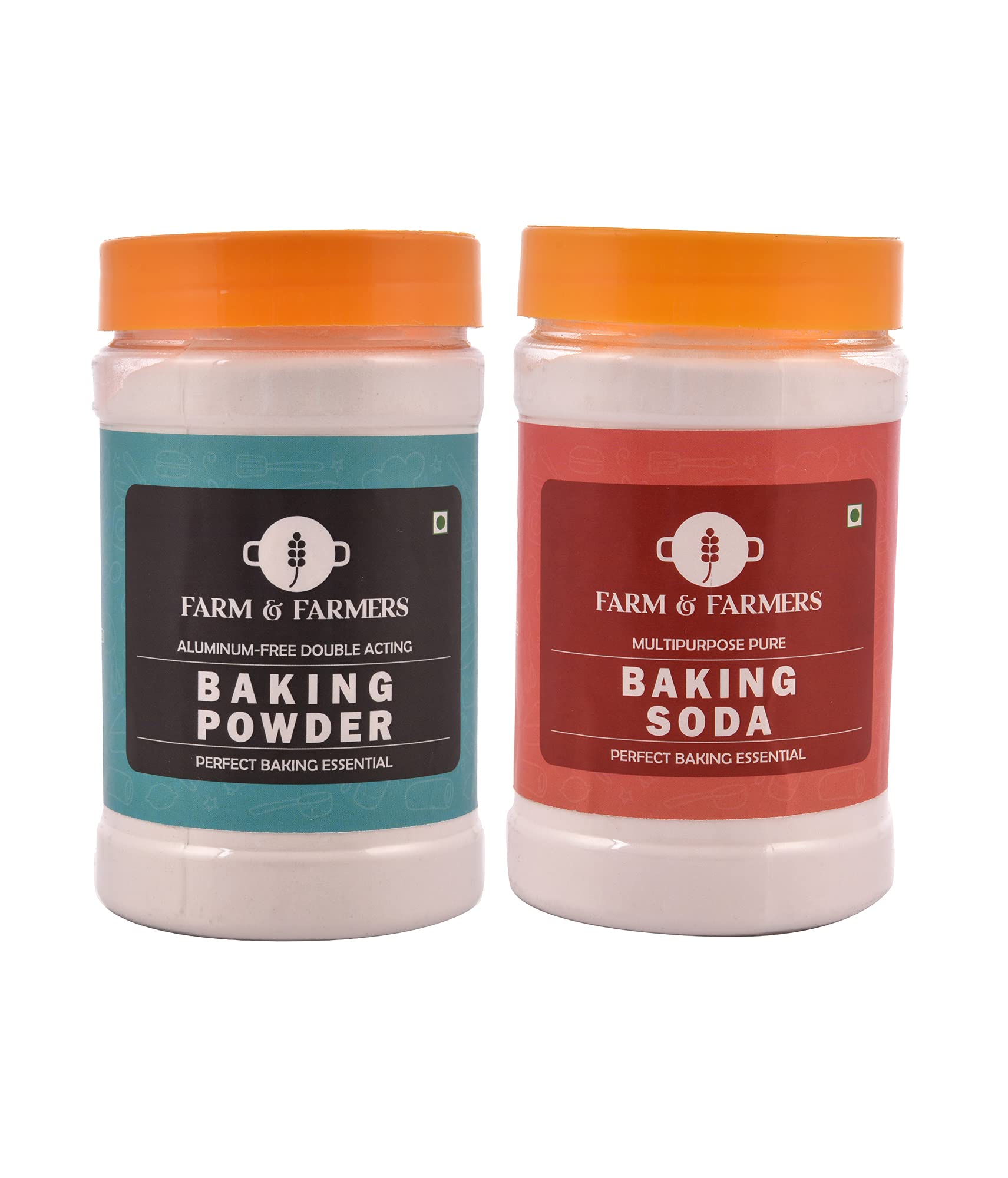 Farm & Farmers Baking Soda 300g + Baking Powder 250g Combo (B0999K8TR3) Amazon Price History, Amazon Price Tracker