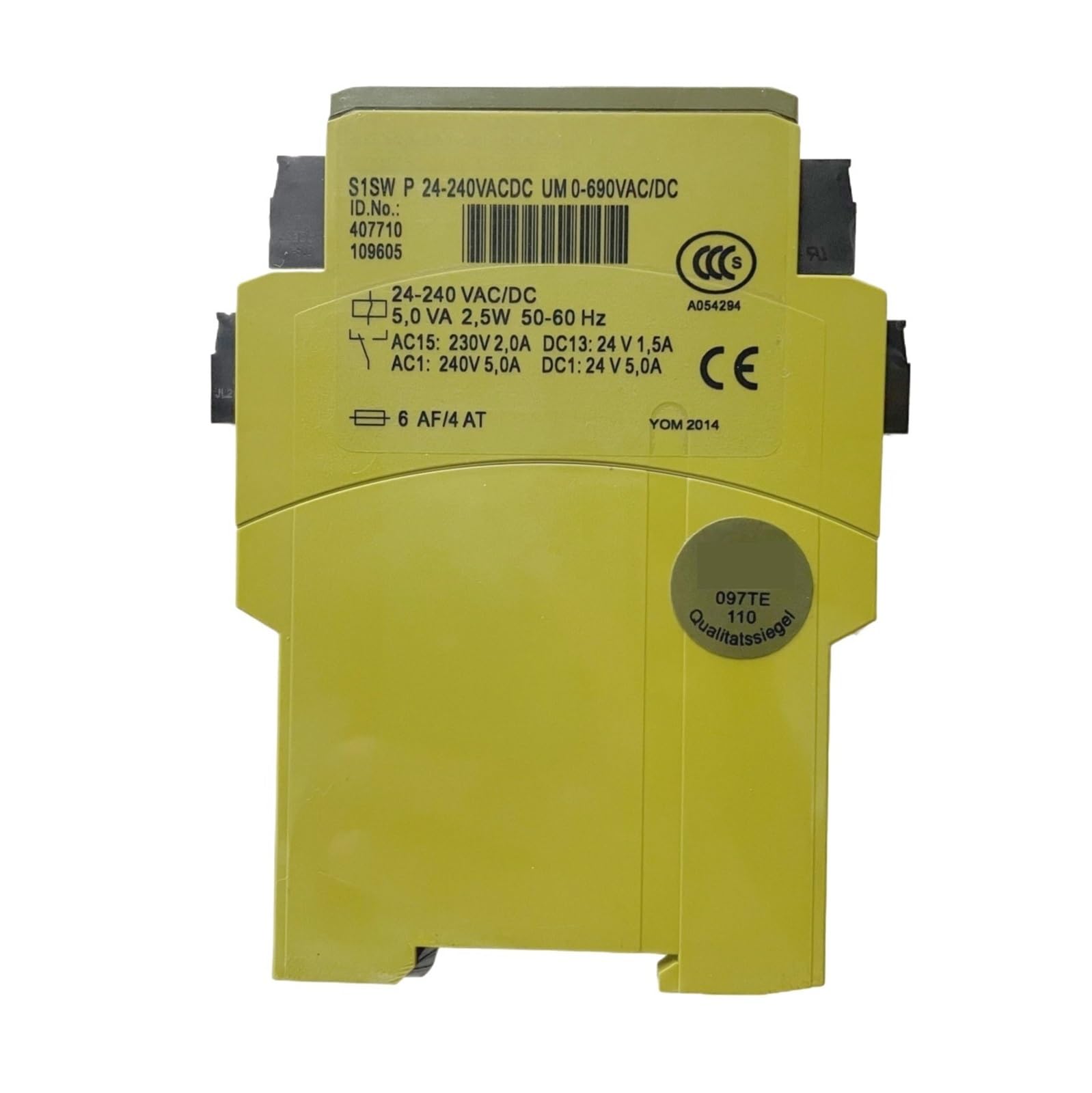 ZVQYSGIW S1SW P 407710 Relay 24-240VAC/DC