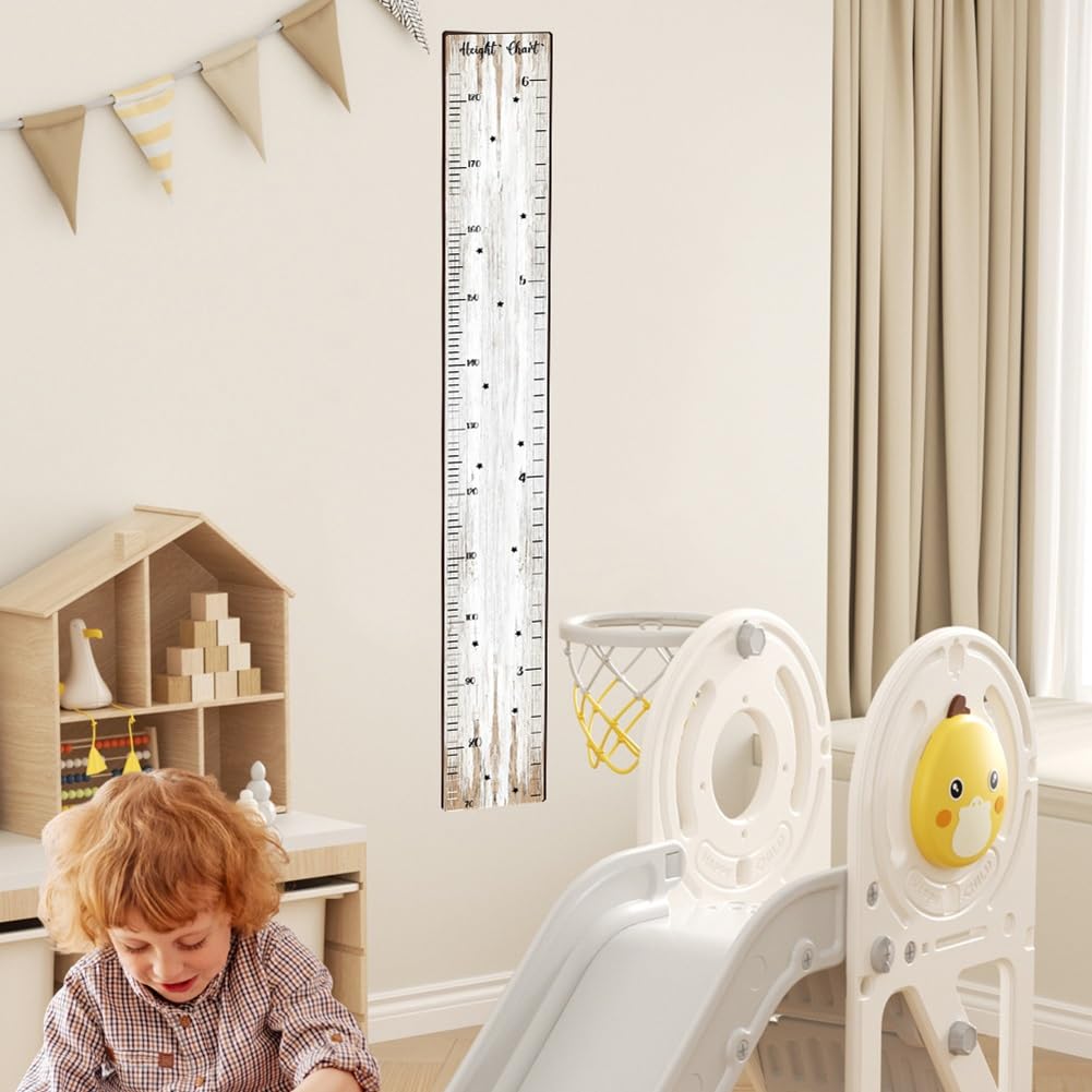 Groeimeter steigerhout 200 cm | Houten meetlat | Mikki Joan