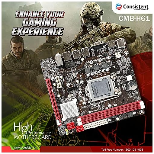 Consistent DDR3 Motherboard CMB H61 with NVME Slot - Image 7