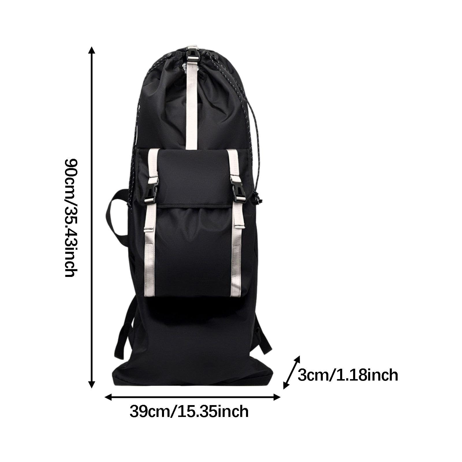 Sac à Dos pour Skateboard, Sacoche pour Longboard, Sac de Transport, Imperméable, Réfléchissant, Multifonctionnel pour Les, Les Activités de P, Beige