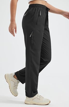 Libin Women's Hiking Pants Lightweight Quick Dry Cargo Pants Casual Safari Work Travel Outdoor Clothes