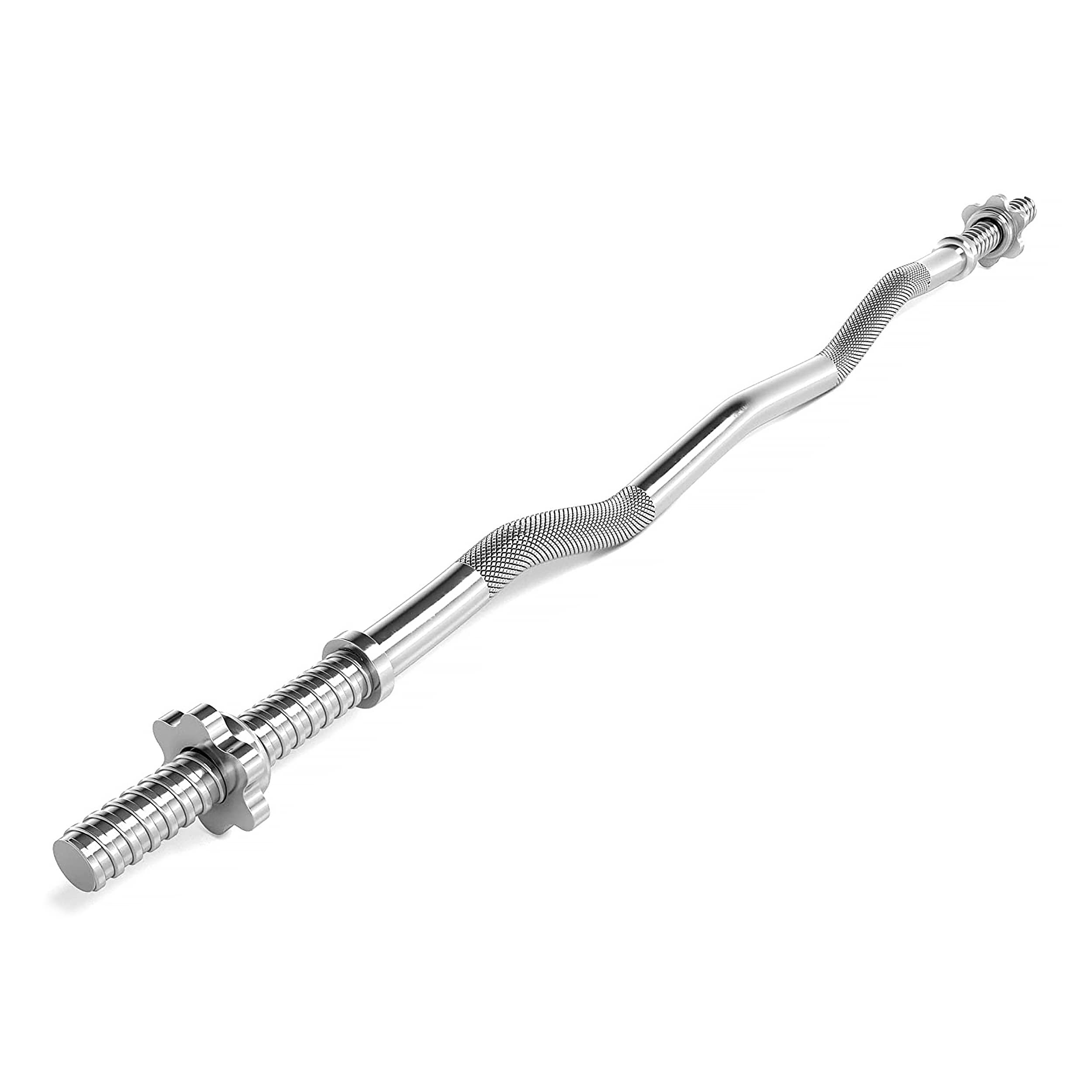 SZ Curl Drążek Premium, 30 mm z zamknięciem gwiazdowym – standardowy standard – do wyboru: 120 cm (7 kg) lub 130 cm (8 kg), chromowany lub czarny – hantle Curl sztanga do hantli