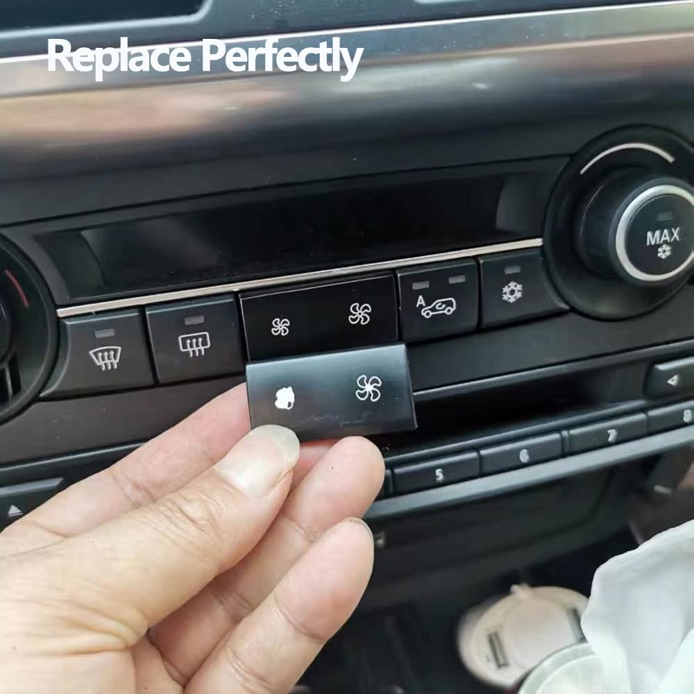 AC Wind Volume Climate Control Button Key Air Conditioning Fan Speed Button Caps Replacement for BMW X5 X6 E70 E71 E72 2007 2008 2009 2010 2011 2012 2013 2014