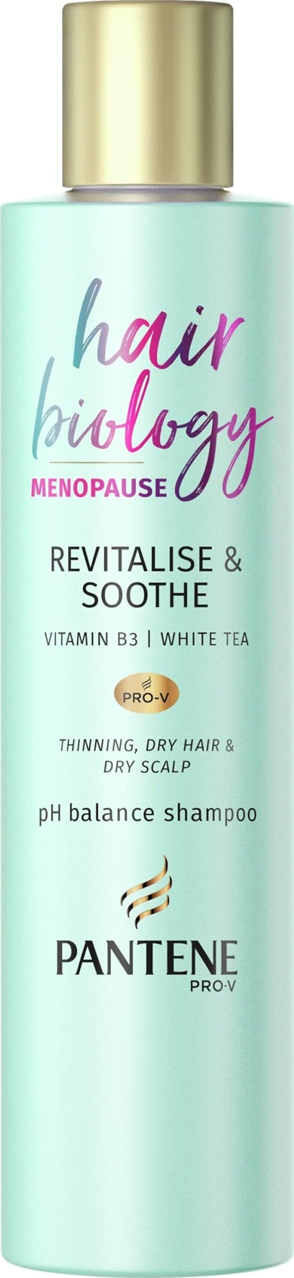 Pantene Revitalize & Soothe Menopause Shampoo 250ml 250 ml (Pack of 1), Mint
