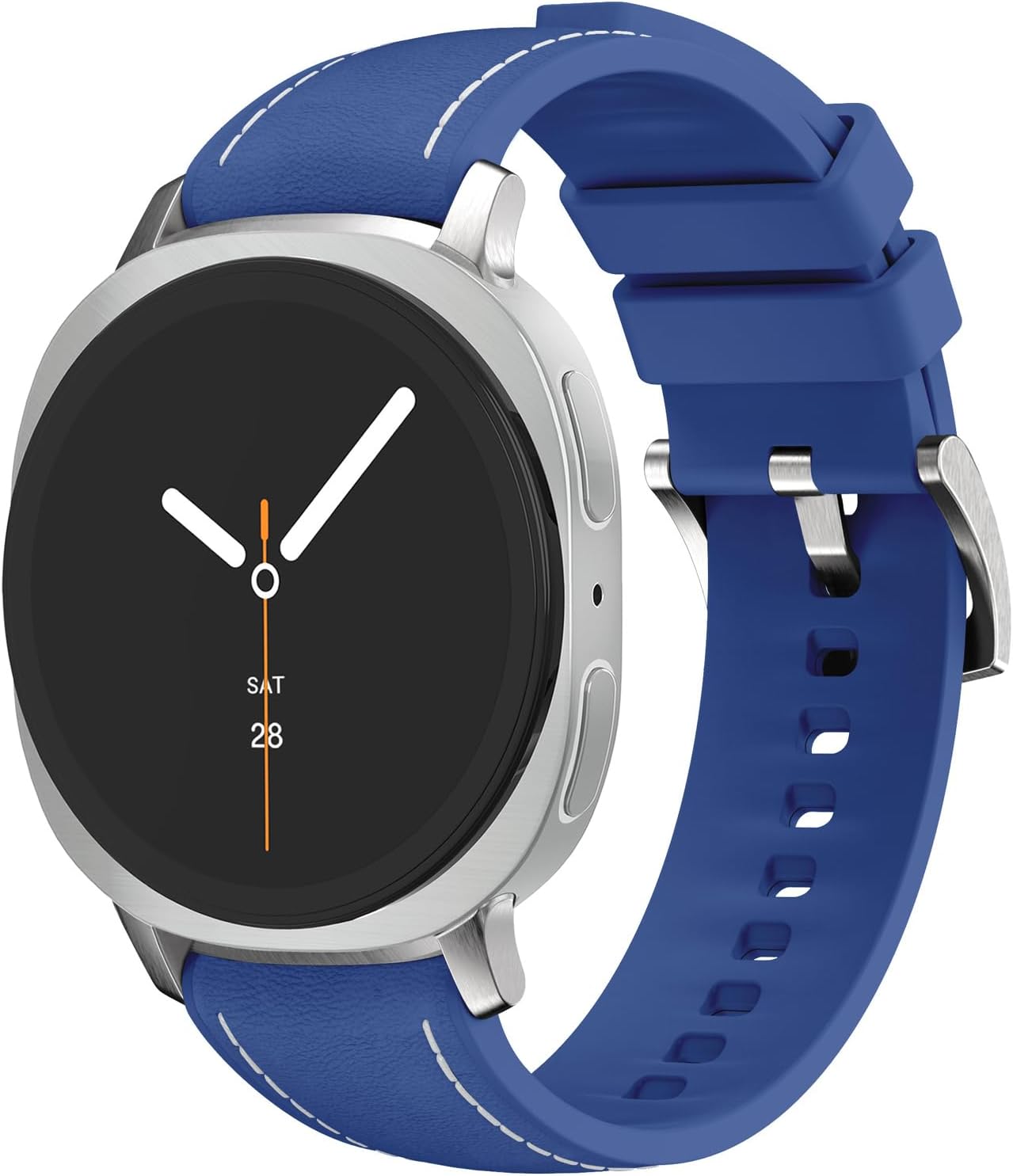 Leather Band Compatible with Samsung Galaxy Watch 9 8 40mm 44mm Bands, No Gap Soft Strap Galaxy Watch 9 8 Classic 46mm for Men Women