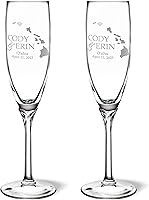 Vista 18 de Copas de champán personalizadas para boda, copas de brindis de aniversario, copas de boda, señor y señora, regalo de boda, copas de copas de champán