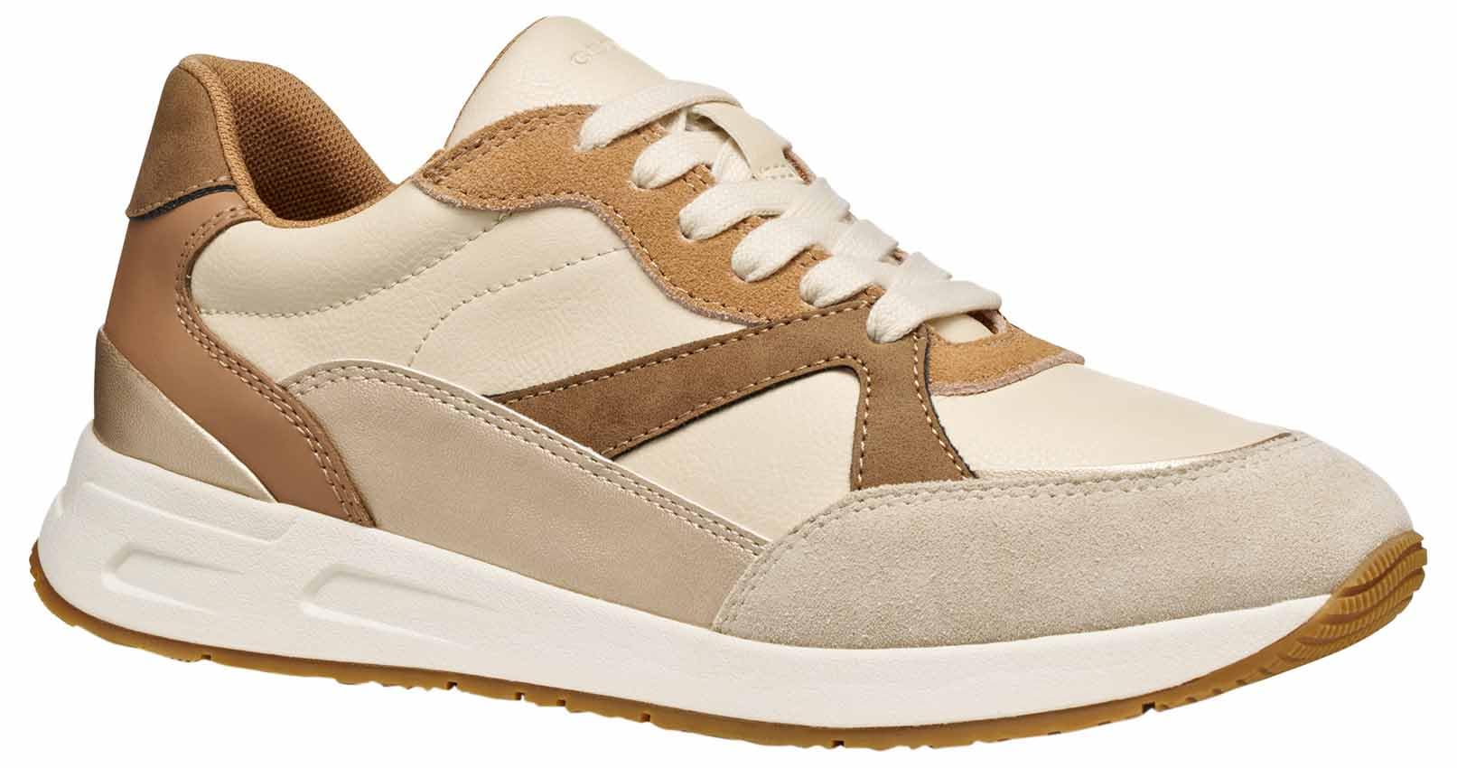 Geox Woman D Bulmya Sneakers Papyrus/Lt Gold 35 EU