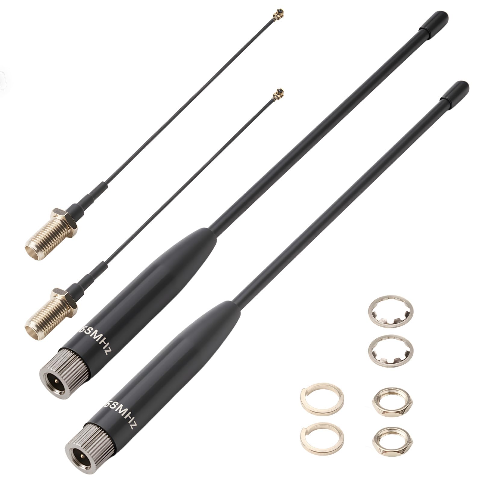 868 MHz LoRa Antenna 7 dBi per Meshtastic LoRa Long Range Soft Whip-Antenne SMA Maschio 150 mm + Cavo da (U.FL IPX) a SMA Femmina per ESP32, LoRa 32 V3, LoRa32u4 II (2 pezzi)