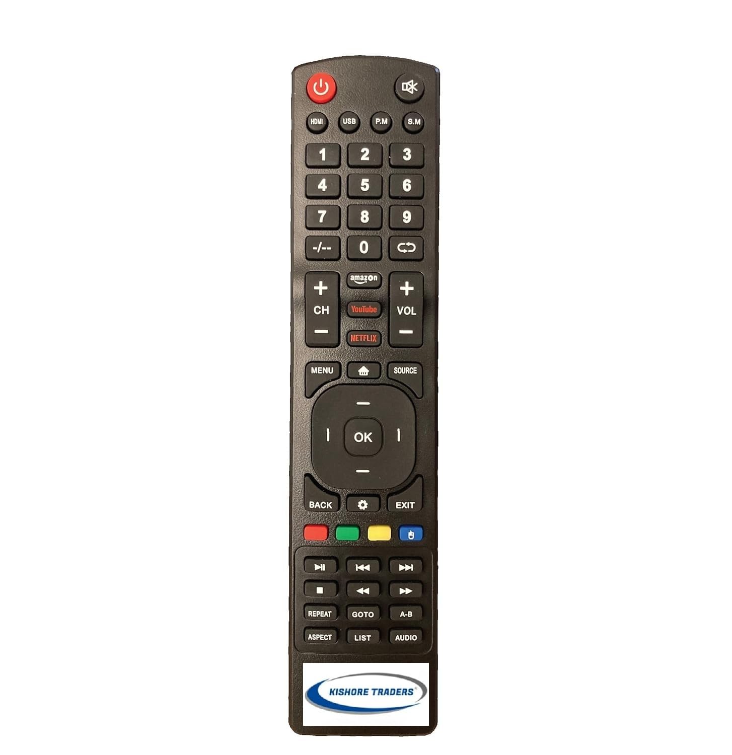 Kishore Traders Compatible Remote Control for Dyanora Led Tv (Please Match Your Old Remote with Given Image for Work It Must Be Exactly Same As Shown in Image) (B0D7NJ39GF) Amazon Price History, Amazon Price Tracker