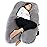 Meiz Pregnancy Pillow, U Shaped Pregnancy Body Pillow with Zipper Removable Cover (Gray- Velvet)