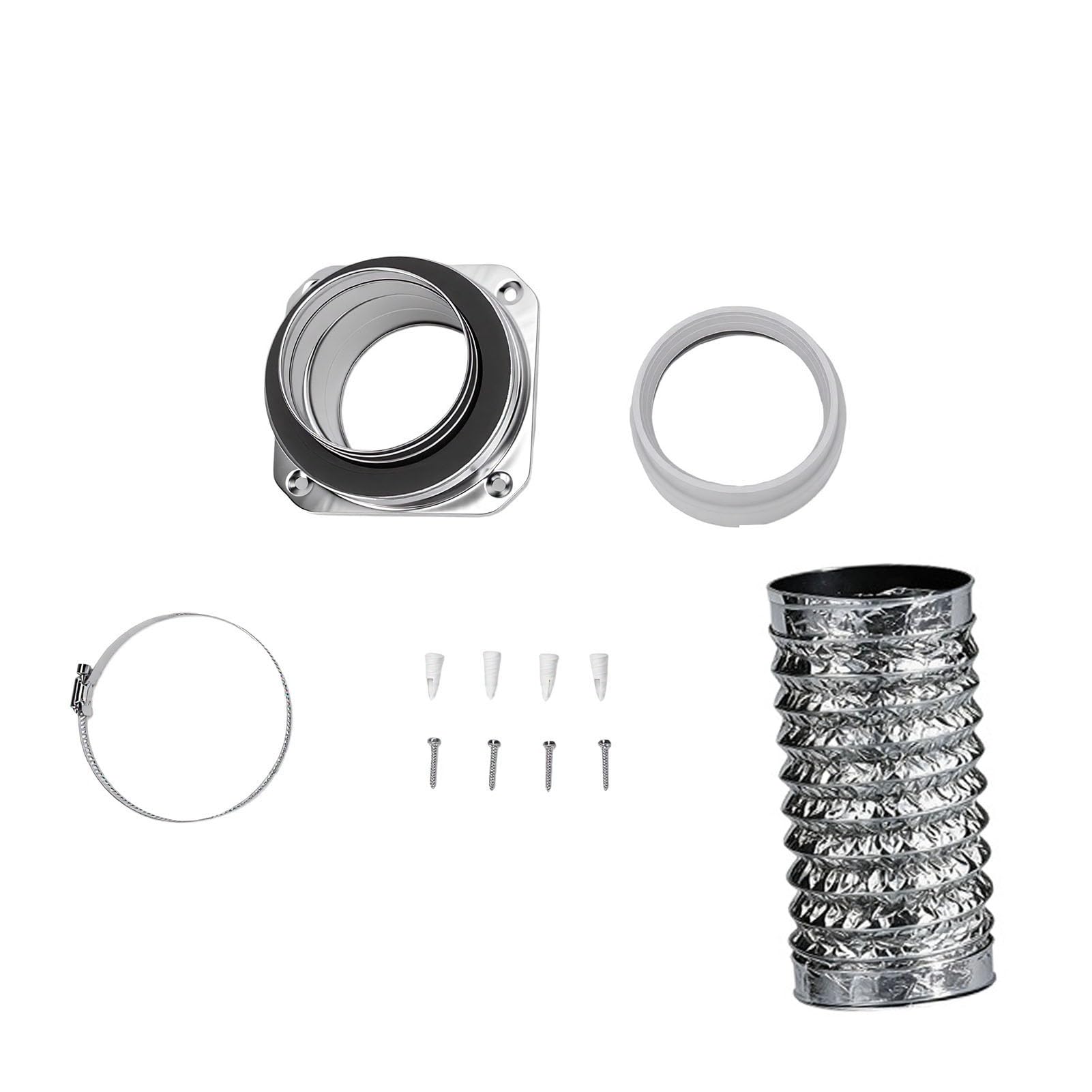 Kit de Ventilación de Secadora, Tubo de Aluminio de 4 Pulgadas