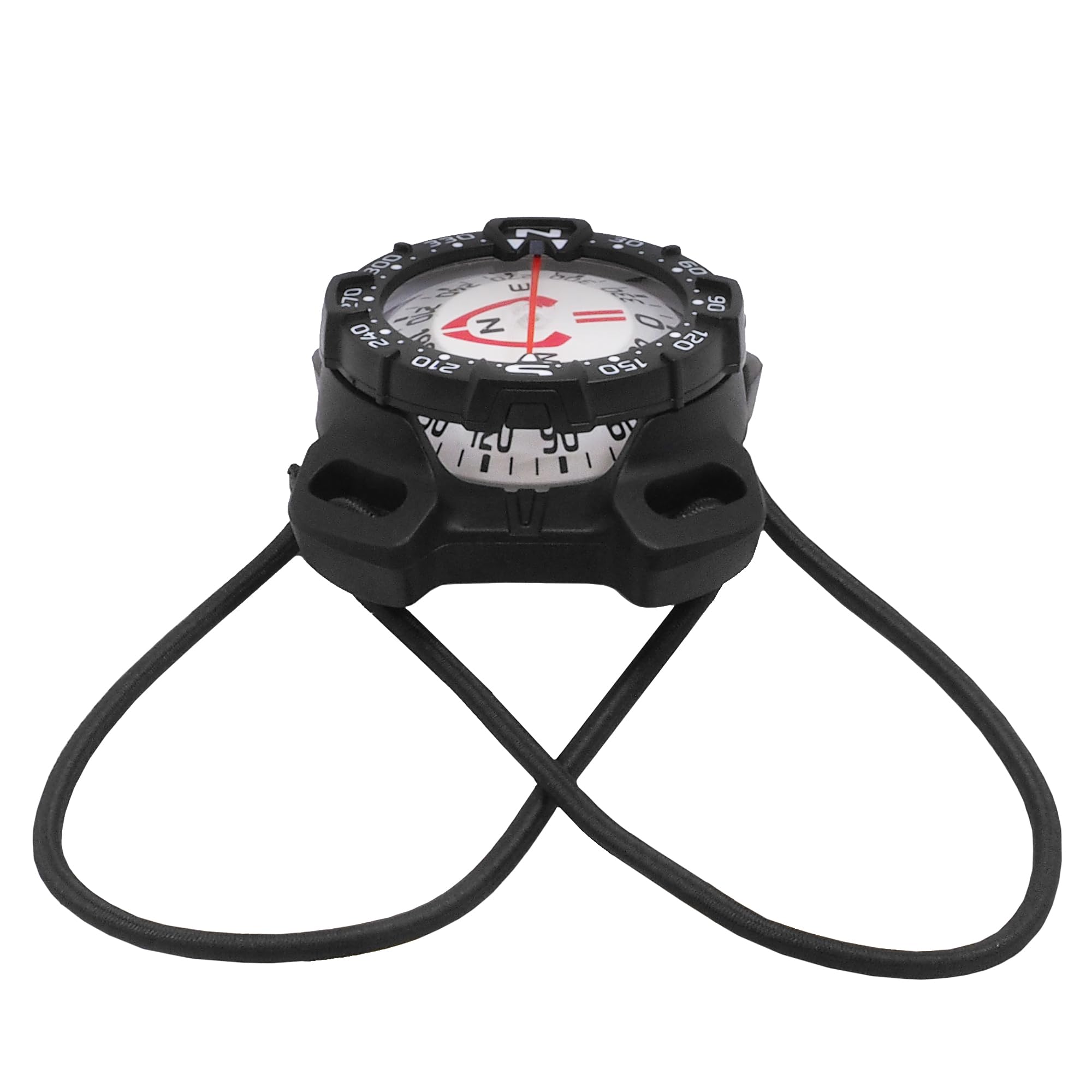Bungee Mount Compass - Glow in the Dark, Waterproof Dive Compass for Scuba, Kayak - Diving Accessories