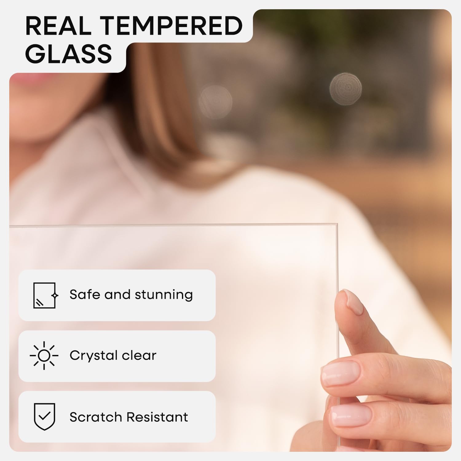 Homeforia 9 x 12 Picture Frame Light Wood, Mortise & Tenon Natural Oak 9x12 Frame with Mat 7x10 for Wall or Tabletop, Wooden Frames 9 x 12 Matted to 7 x 10 inch Art, Tempered Glass, Wall Kit, Set of 1 - Image 4